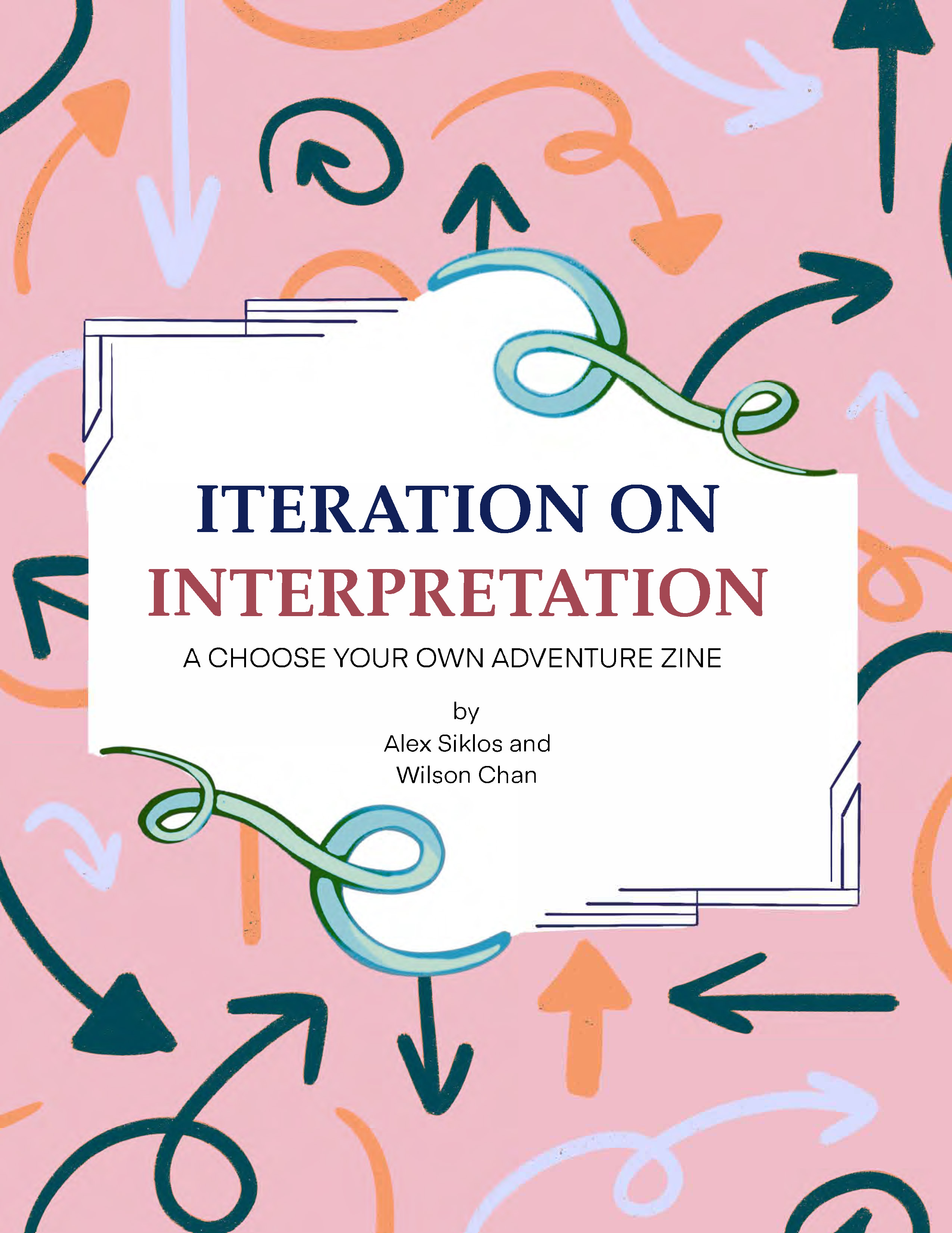 The cover for a zine called Iteration on Interpretation.